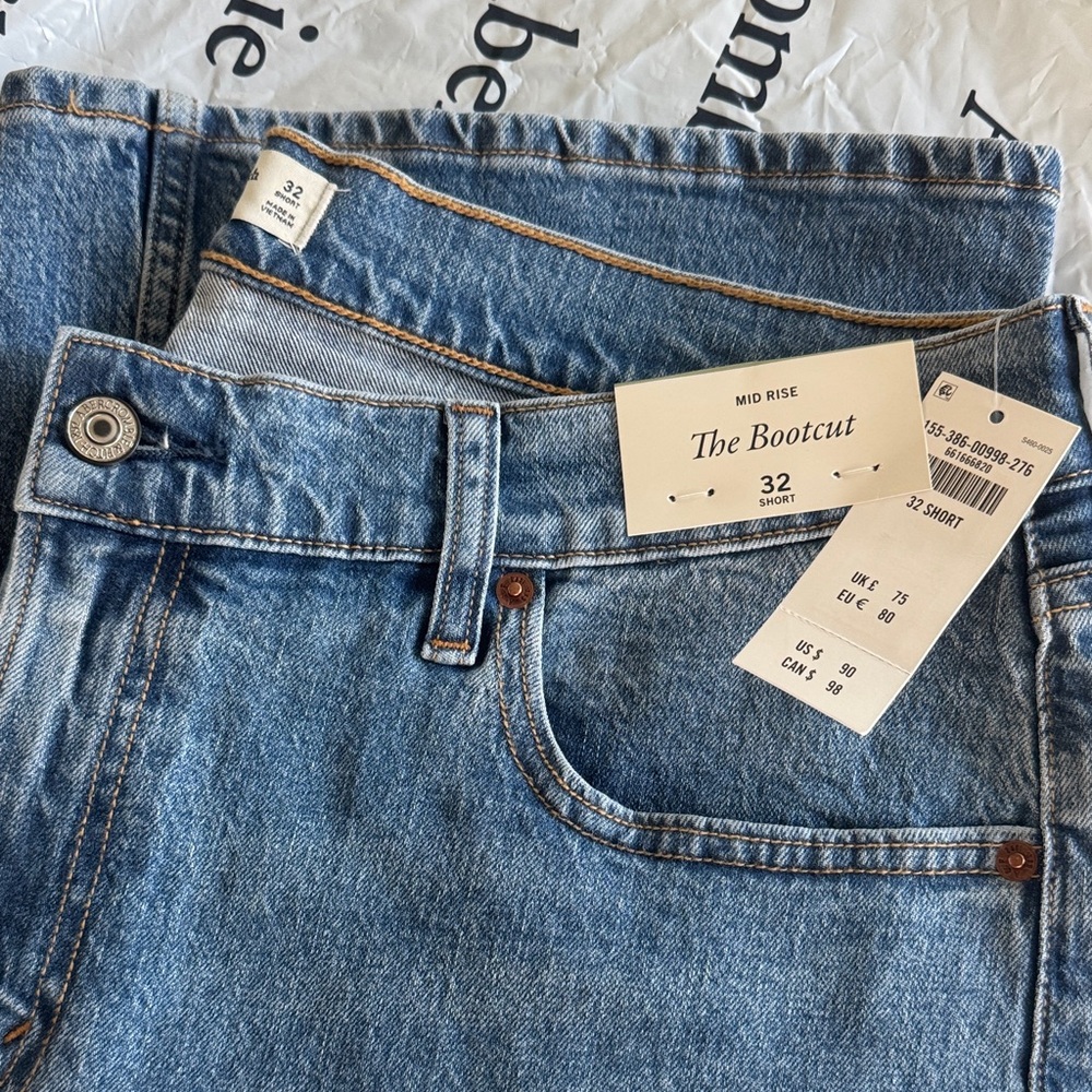 Abercrombie & Fitch Blue Boot Cut Jeans